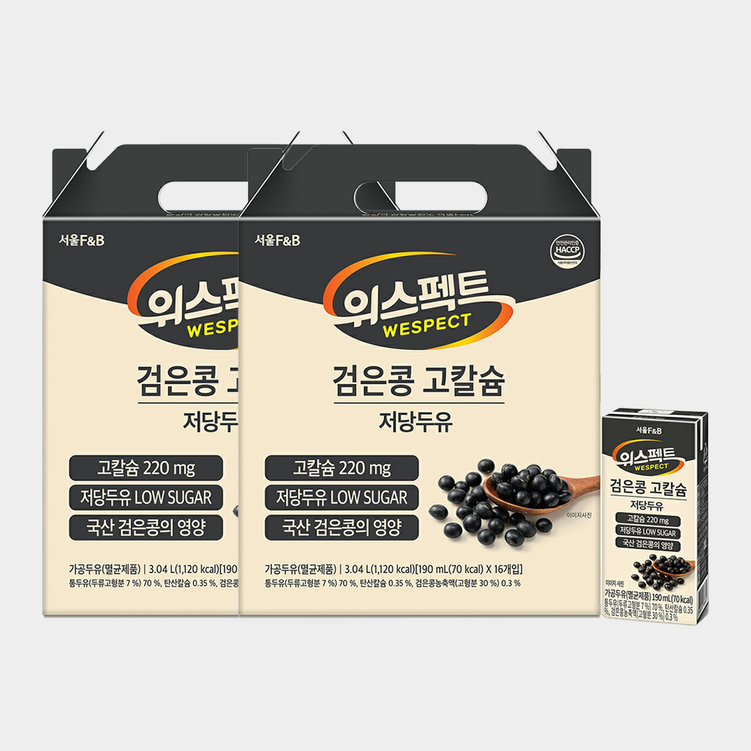 위스펙트 검은콩 고칼슘 저당두유