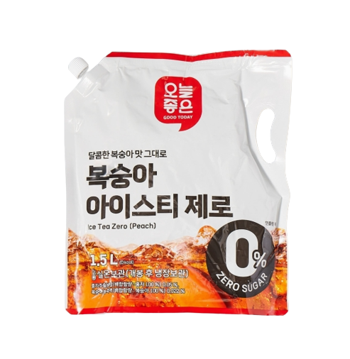 오늘좋은 복숭아 아이스티 제로