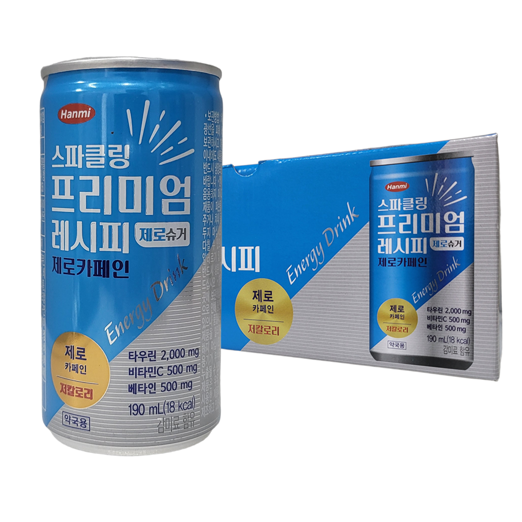 스파클링프리미엄레시피제로슈거제로카페인