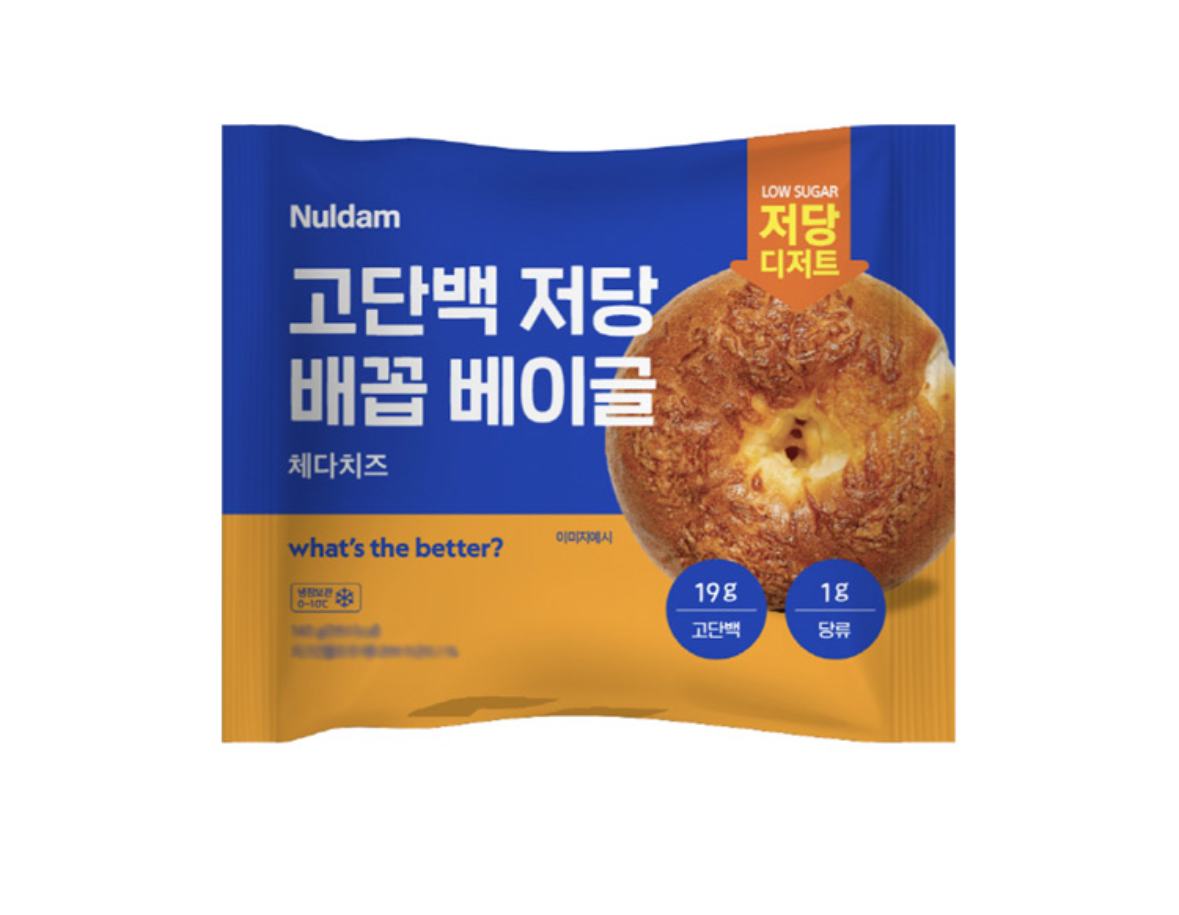 고단백 저당 배꼽 베이글 체다치즈