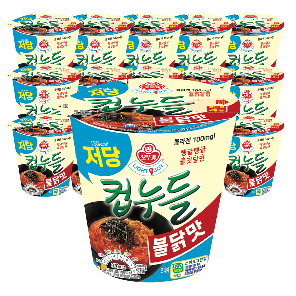 LIGHT&JOY 저당 컵누들 불닭맛