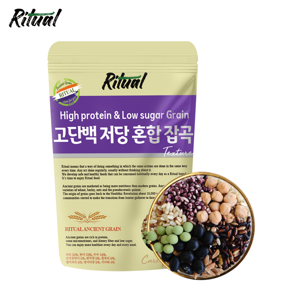 고단백 저당 혼합잡곡 텍스쳐