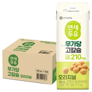 연세두유 무가당 고칼슘 오리지널