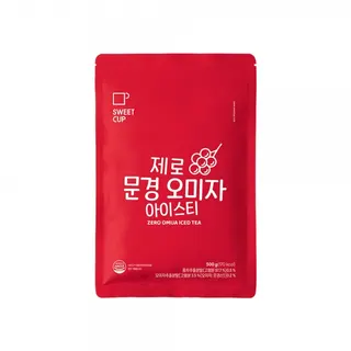 제로 오미자 아이스티