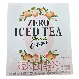 제로 아이스티 복숭아맛
